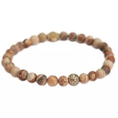Bracelet pierre oeil de tigre pour homme