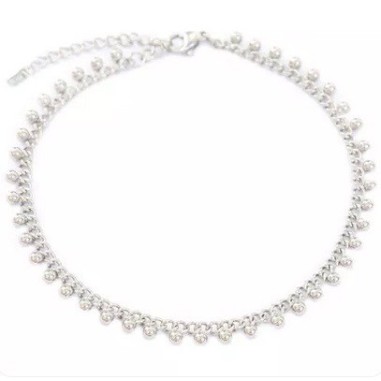 Bracelet de cheville Bali argent