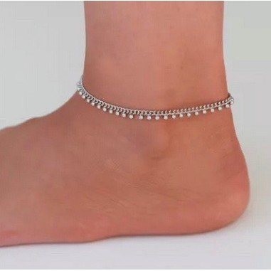Bracelet de cheville Bali argent