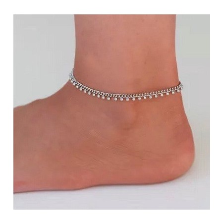 Bracelet de cheville Bali argent