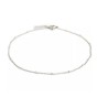 Bracelet de cheville points argentés