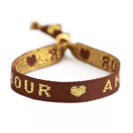Bracelet tissé amour