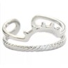 Bague argenté lever de soleil ajustable