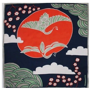 Carré de soie 100% 50x50cm Agami Marine