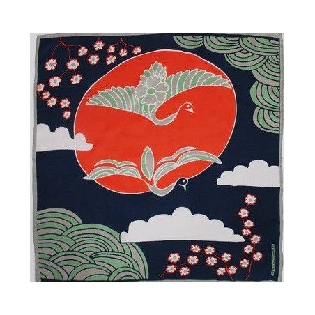 Carré de soie 100% 50x50cm Agami Marine