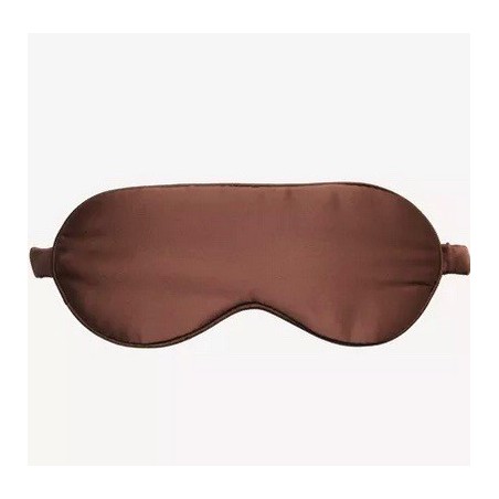 Masque de nuit 100% soie de mûrier 6A - Café