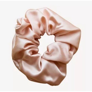 Chouchou 100% soie de mûrier 6A - Rose pâle