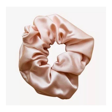 Chouchou 100% soie de mûrier 6A - Rose pâle