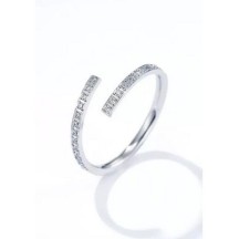 Bague en acier inoxydable dorée ou argenté- Ajustable