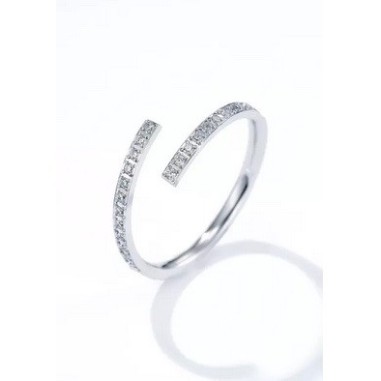 Bague en acier inoxydable dorée ou argenté- Ajustable