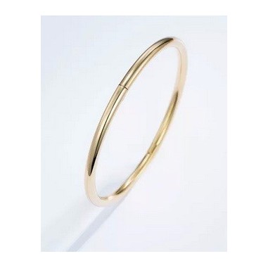 Bracelet en acier inoxydable Or ou Argent- Jonc lisse