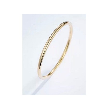 Bracelet en acier inoxydable Or ou Argent- Jonc lisse