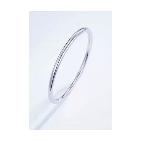 Bracelet en acier inoxydable Or ou Argent- Jonc lisse