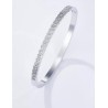 Bracelet Jonc en acier inoxydable Or ou Argent strass