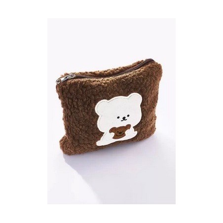 Pochette momoutée ours en peluche