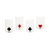 Set de 4 verres à shot Poker