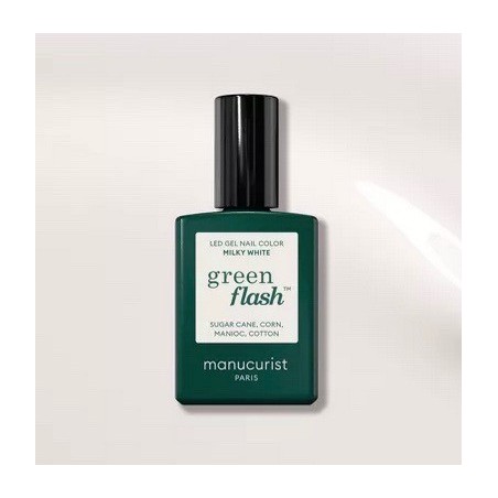Vernis à ongles Milky White semi-permanent Green Flash- Manucurist