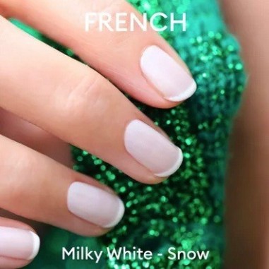 Vernis à ongles Milky White semi-permanent Green Flash- Manucurist
