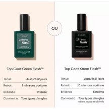 Top Coat vernis semi-permanent Green Flash- Manucurist 2