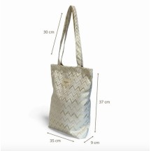 Petit tote Bag ASTRO à fermeture éclair de la marque De La MUR 2