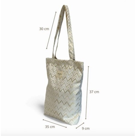 Petit tote Bag ASTRO à fermeture éclair de la marque De La MUR