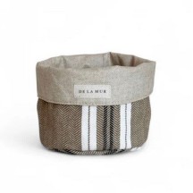 Petit panier polyvalent en tissu interieur enduit SARES
