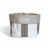 Petit panier polyvalent en tissu interieur enduit PON
