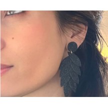 Boucles d'oreilles LILI-BELLE Full Black 2