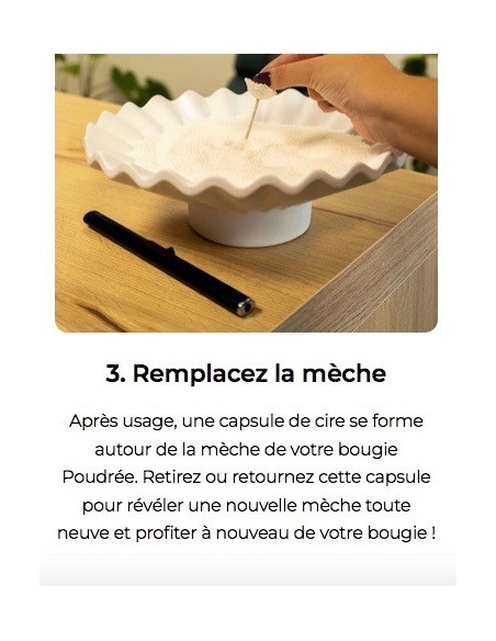 Boite Bougie "Poudrée Paris" parfumée MASSAGE A BALI 500 g - 200 heures