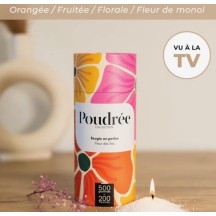Boite Bougie "Poudrée Paris" parfumée FLEUR DES ILES 500 g - 200 heures