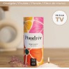 Boite Bougie "Poudrée Paris" parfumée FLEUR DES ILES 500 g - 200 heures