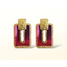 Boucles d'oreilles en cuir Lola Sunrise Holo