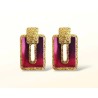 Boucles d'oreilles en cuir Lola Sunrise Holo