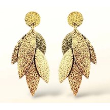 Boucles d'oreilles Sunny doré strassé