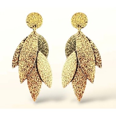 Boucles d'oreilles Sunny doré strassé