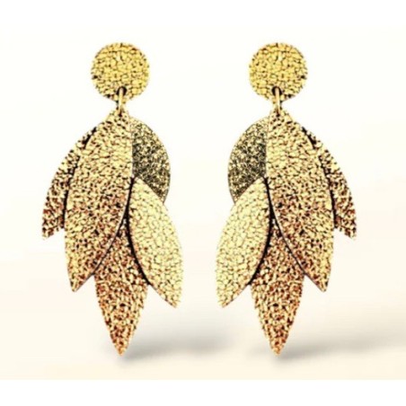 Boucles d'oreilles Sunny doré strassé