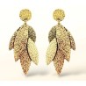 Boucles d'oreilles Sunny doré strassé