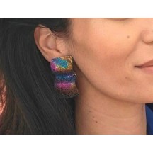 Boucles d'oreilles Mini Moove multicole aride