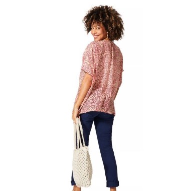KIMONO Façon veste été courte manches courtes (creme, rose, bleu, or)