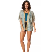 KIMONO Façon veste été courte manches courtes (crème, pétrole, noir, or) 2
