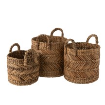Panier Tressé Rafia naturel