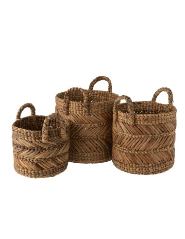 Panier Tressé Rafia naturel