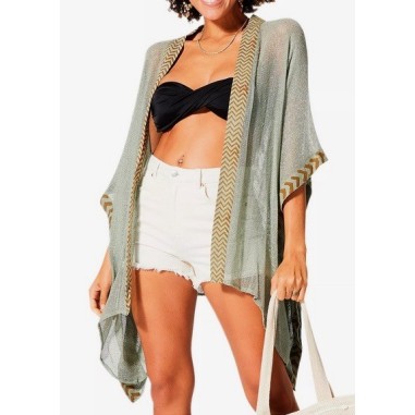 KIMONO été mi-long manches 3/4 - vert