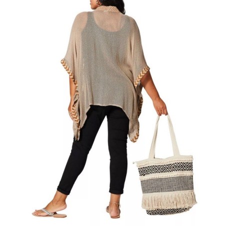 KIMONO d'été mi-long manches 3/4 - beige