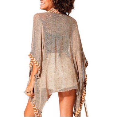 KIMONO d'été mi-long manches 3/4 - beige