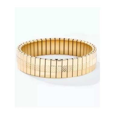 Bracelet en acier inoxydable doré