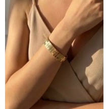 Bracelet en acier inoxydable doré 2