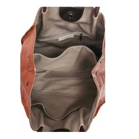 Sac en cuir brillant ETHEL coloris étain