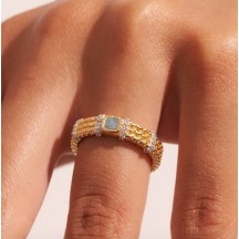 Bague KAIA labradorite