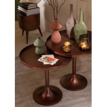 Table ronde aluminium bronze grand modèle à l'unité 2